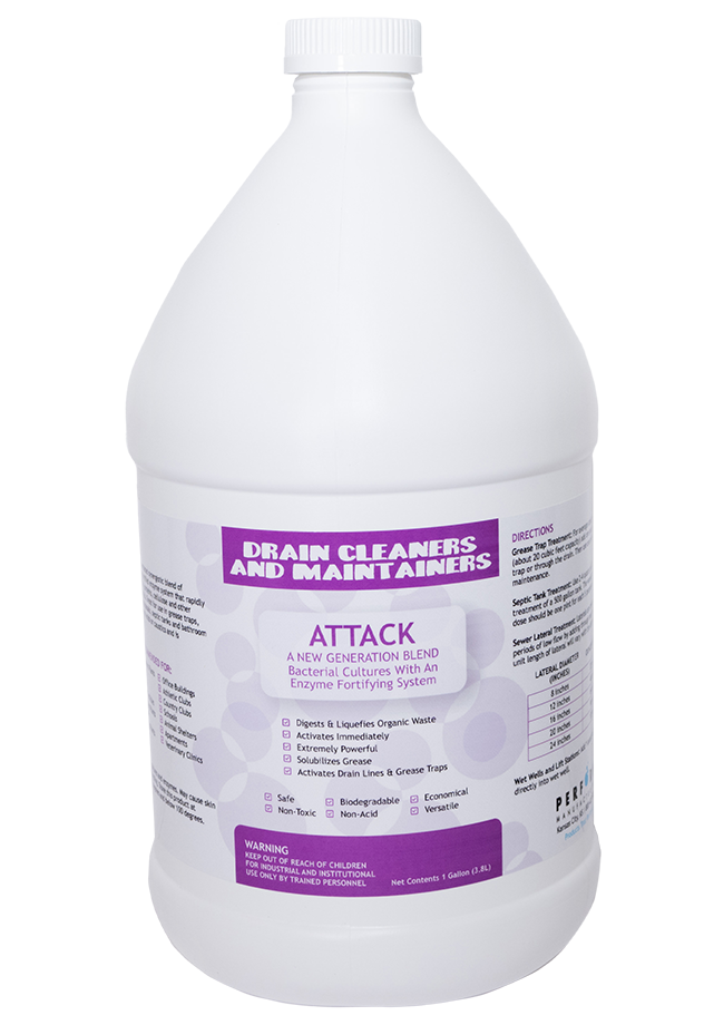 drain cleaners and maintainers - attack - a new generation blend bacterial cultures with an enzyme fortifying system
