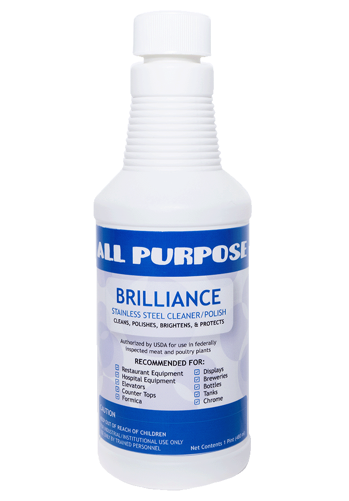 all purpose - brilliance - stainless steel cleaner and polish