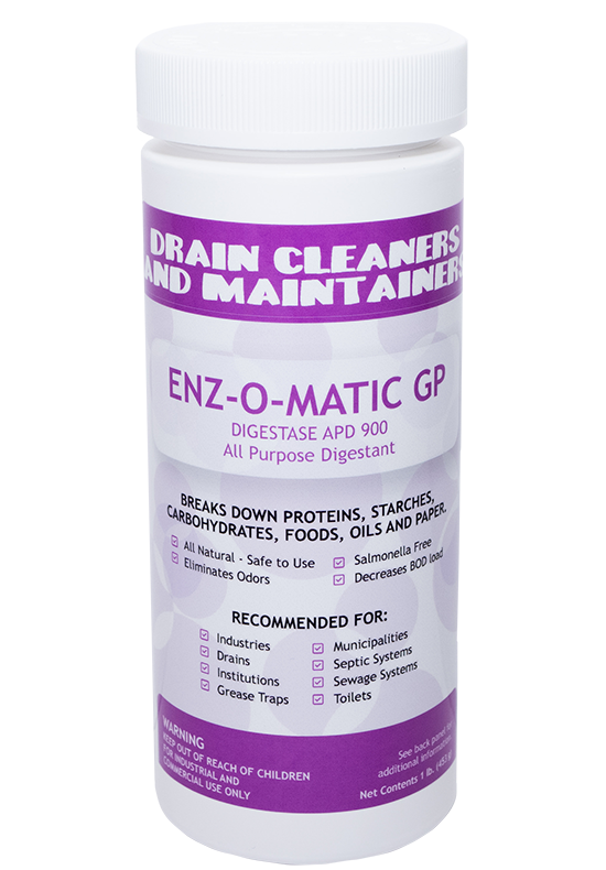 drain cleaners and maintainers - Enz-o-matic GP - digestase APD 900 all purpose digestant