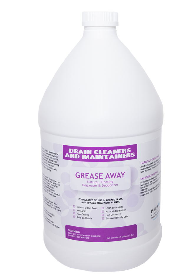 drain cleaners and maintainers - grease away - natural, floating degreaser and deodorizer