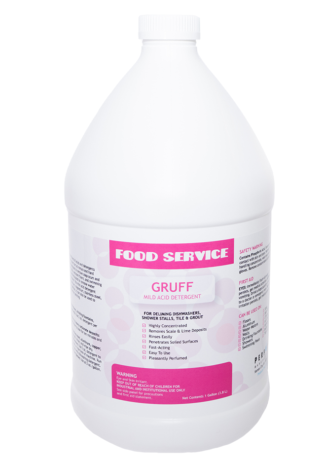 food service - gruff - mild acid detergent
