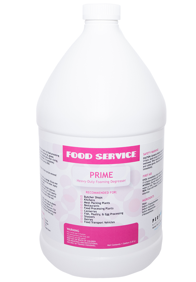 food service - prime - heavy-duty foaming degreaser