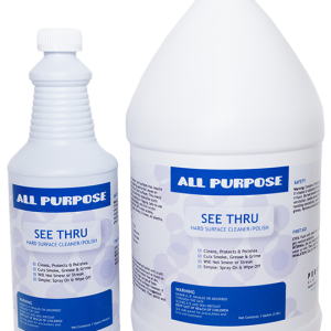 all purpose - see thru - hard surface cleaner and polish